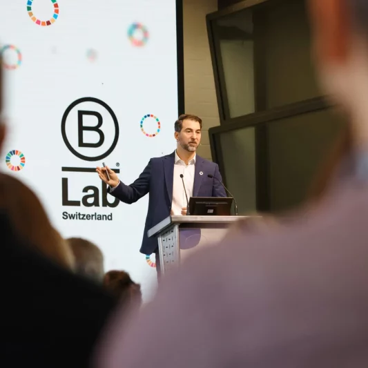 Jonathan Normand's speech to the audience of the Swiss Impact Forum at the Eventfabrik